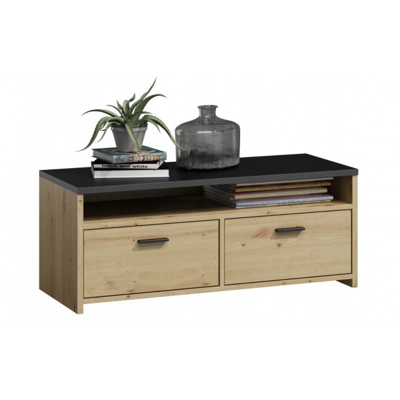 Rtv skrinka Mili dub artisan/čierna 100 cm Rtv do obývacej izby Mk