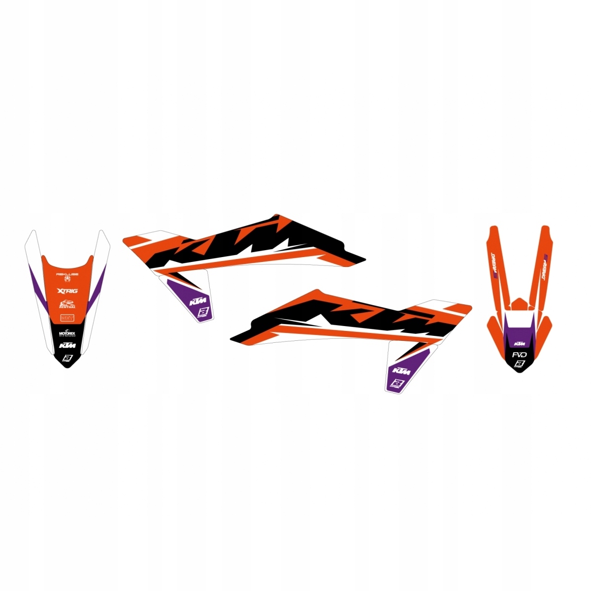 Blackbird Sada Nálepiek Ktm Sx/sx-f 23-24, Exc/exc-f 24-25 Dream 5
