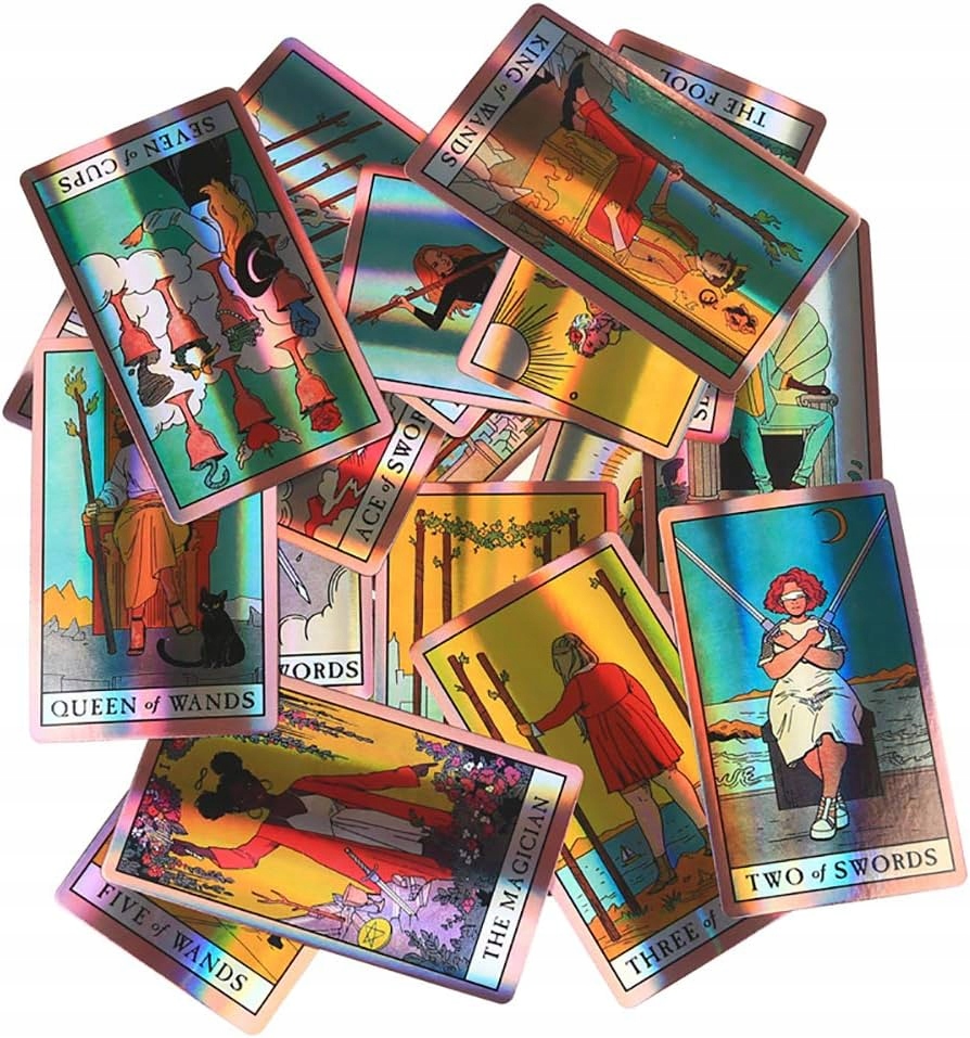 KARTY DO GRY TAROT ZESTAW 78 KART HOLOGRAM PAPER Nazwa Modern witch tarot