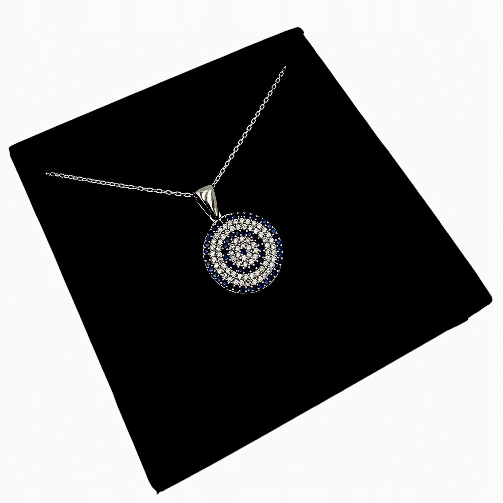 Náhrdelník s okem proroka, talisman pro štěstí Stříbro 925