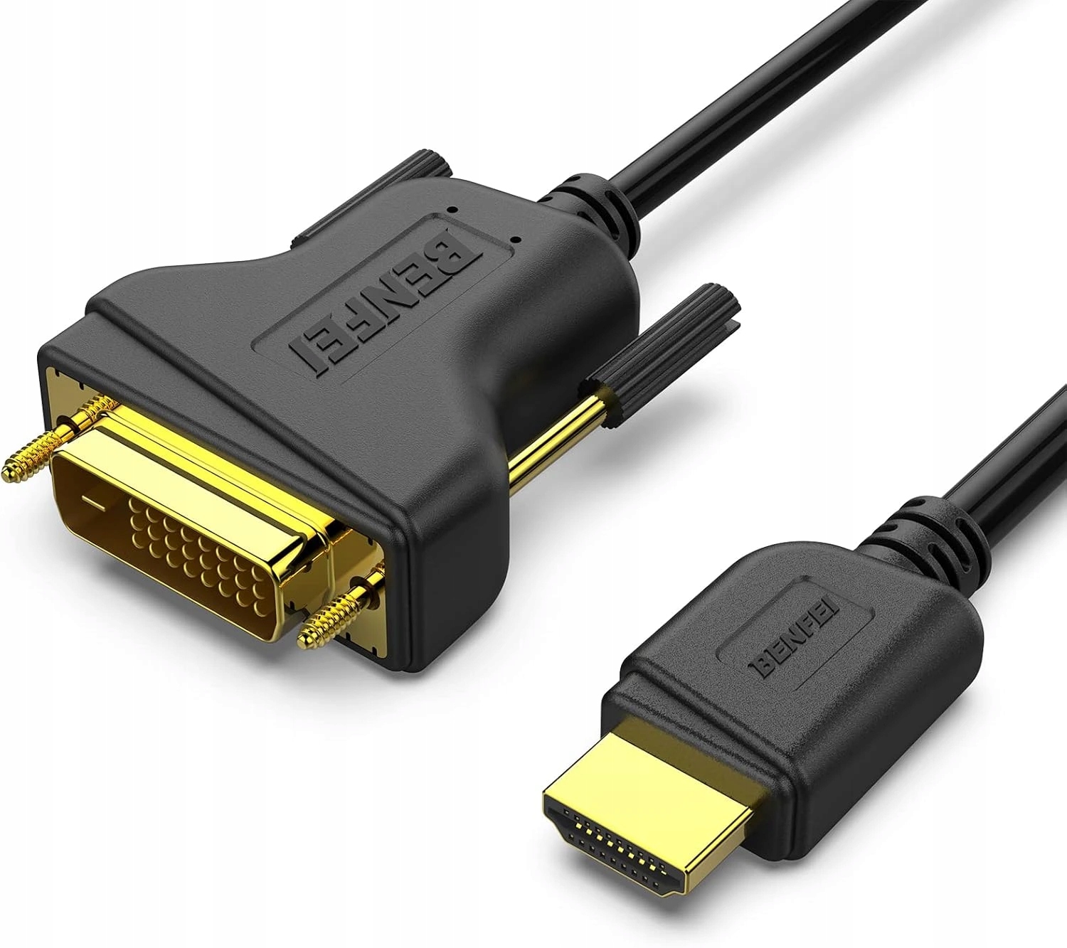 Benfei kabel Hdmi do DVI 0,9 m dwukierunkowy 1080P czarny Benfei