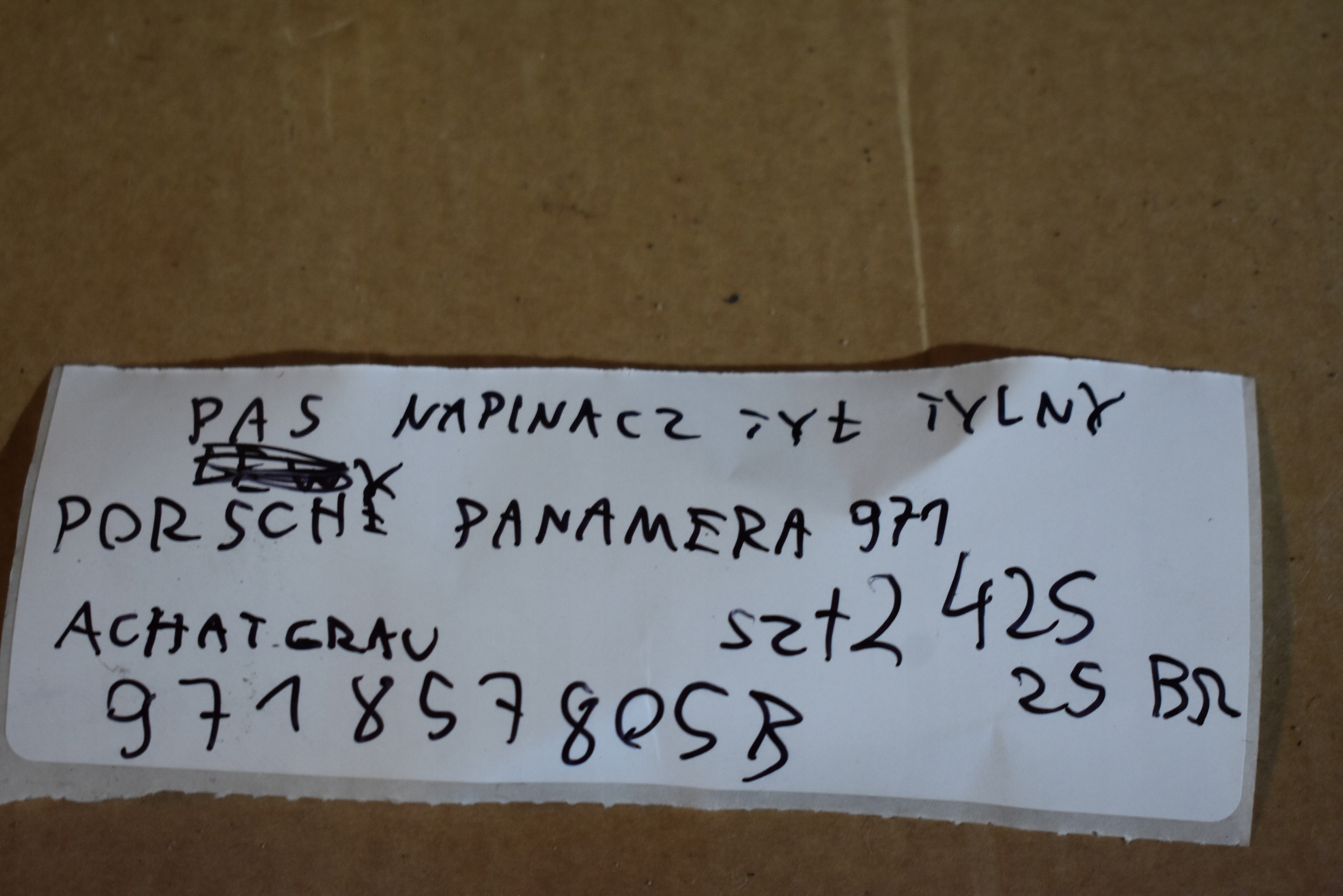 Gurten Spanner heck hinten PORSCHE PANAMERA 971 1 9