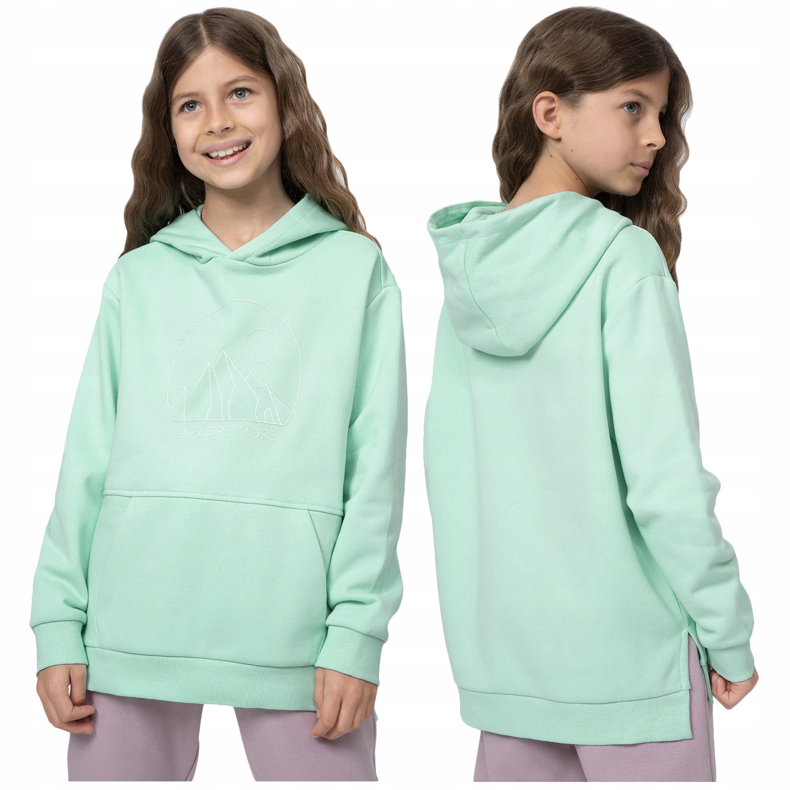 

Bluza z Kapturem Kangurka 4F junior TSWSF277 128