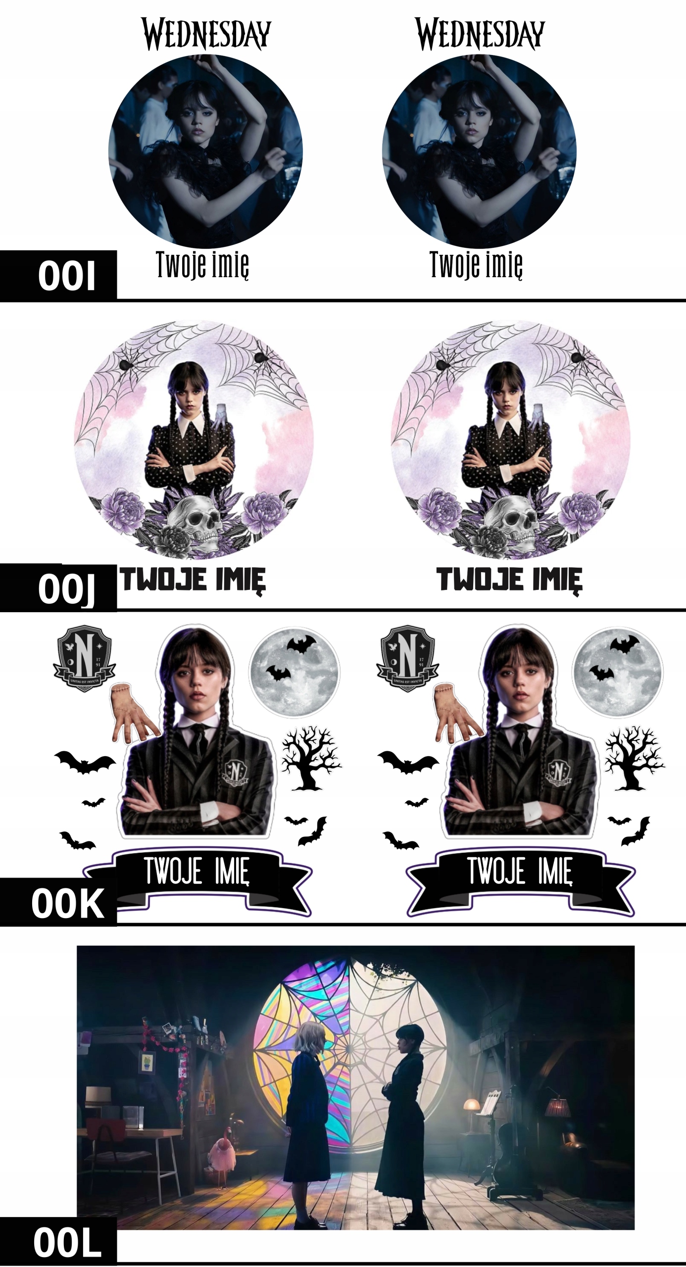 KUBEK WEDNESDAY ADDAMS Z IMIENIEM NAPISEM ZDJĘCIEM Materiał ceramika