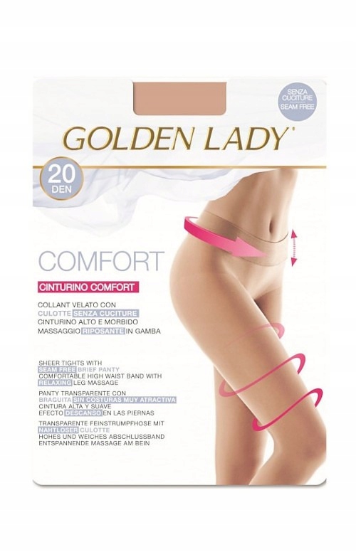 Pančuchové nohavice Golden Lady lycra Comfort 20 new melón 2