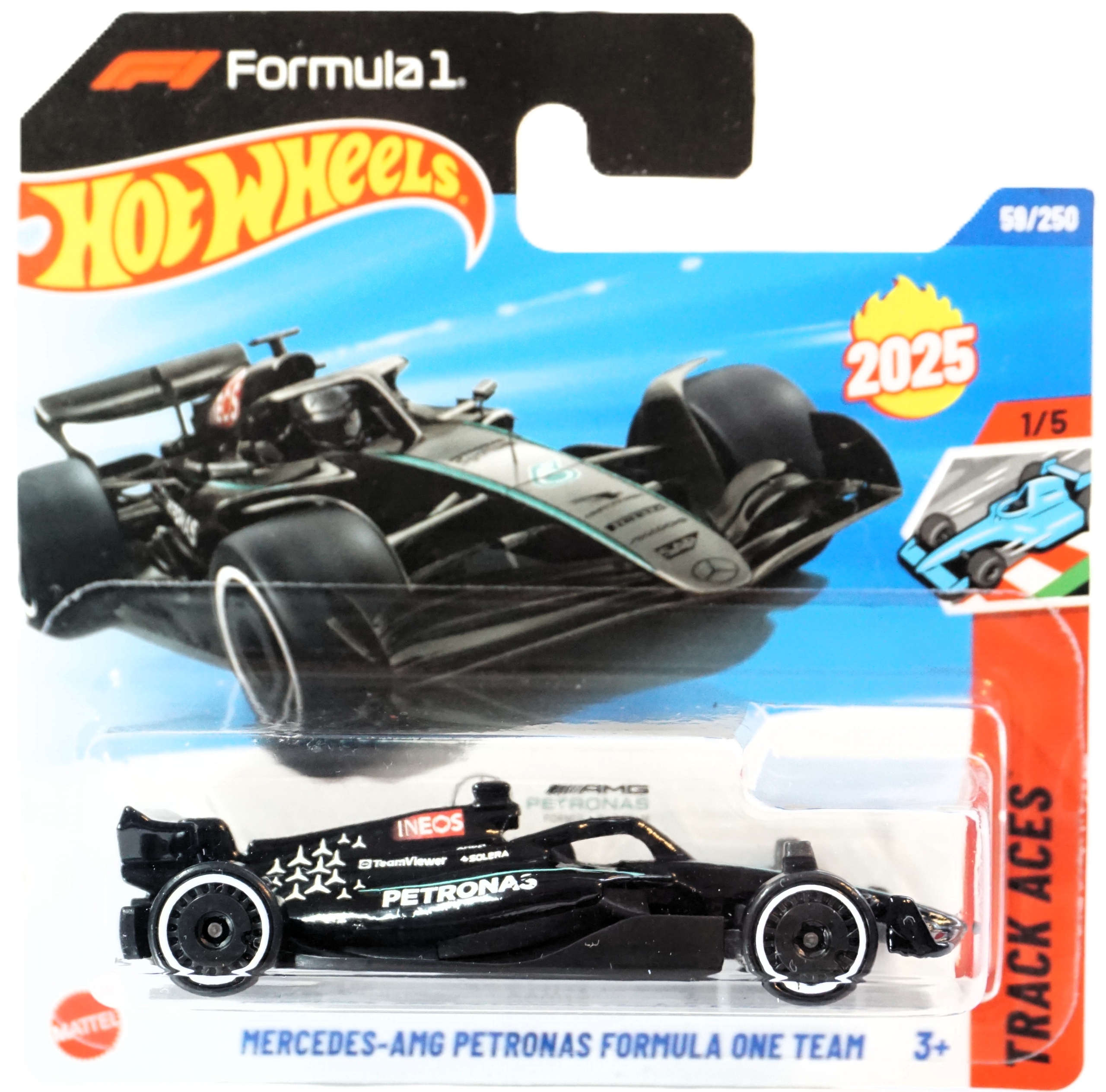 Hot Wheels HYX78 Bolid Mercedes AMG Petronas Formula 1 Team 2025
