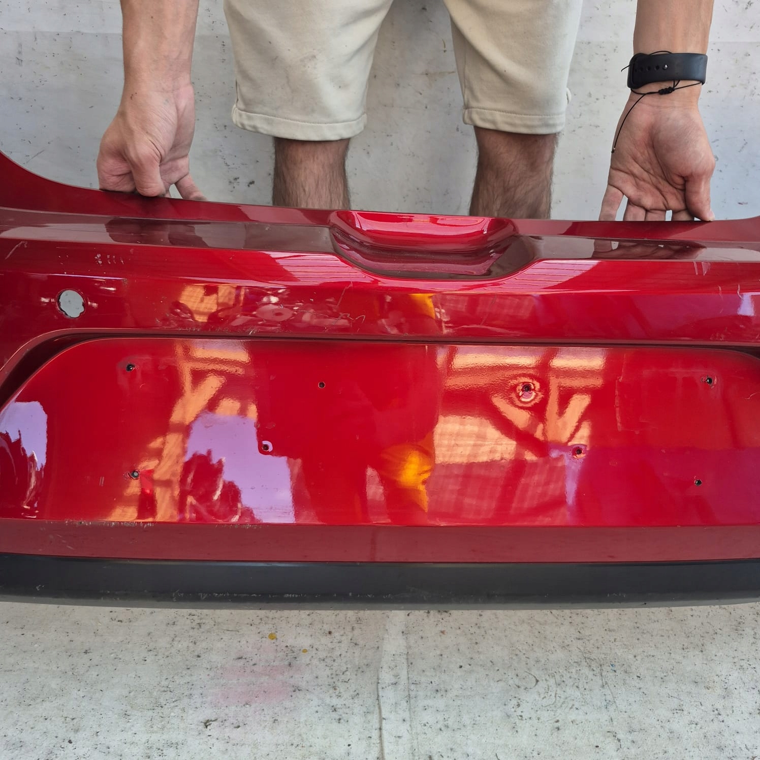 MAZDA 2 III LIFT 19-23 bumper rear part rear PDC DHM1-50221