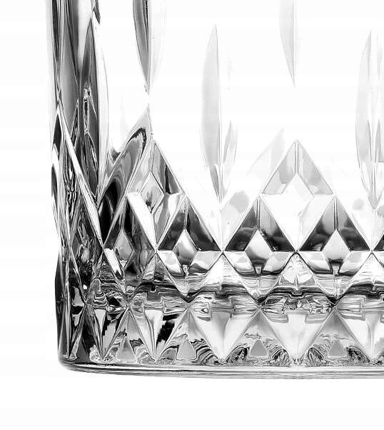 Szklanki Do Whisky Drinków Soków Zestaw 6 szt GRUBE SZKŁO Pojemność 280 ml