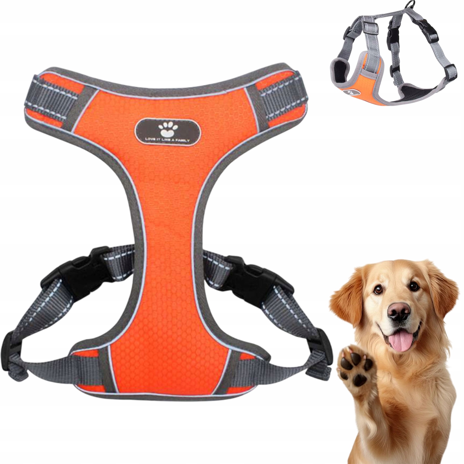 Levně Bez Trhání, Popruhy Pro Psa Jsou Nastavitelné, Mají Reflexní Síťované Polstrování