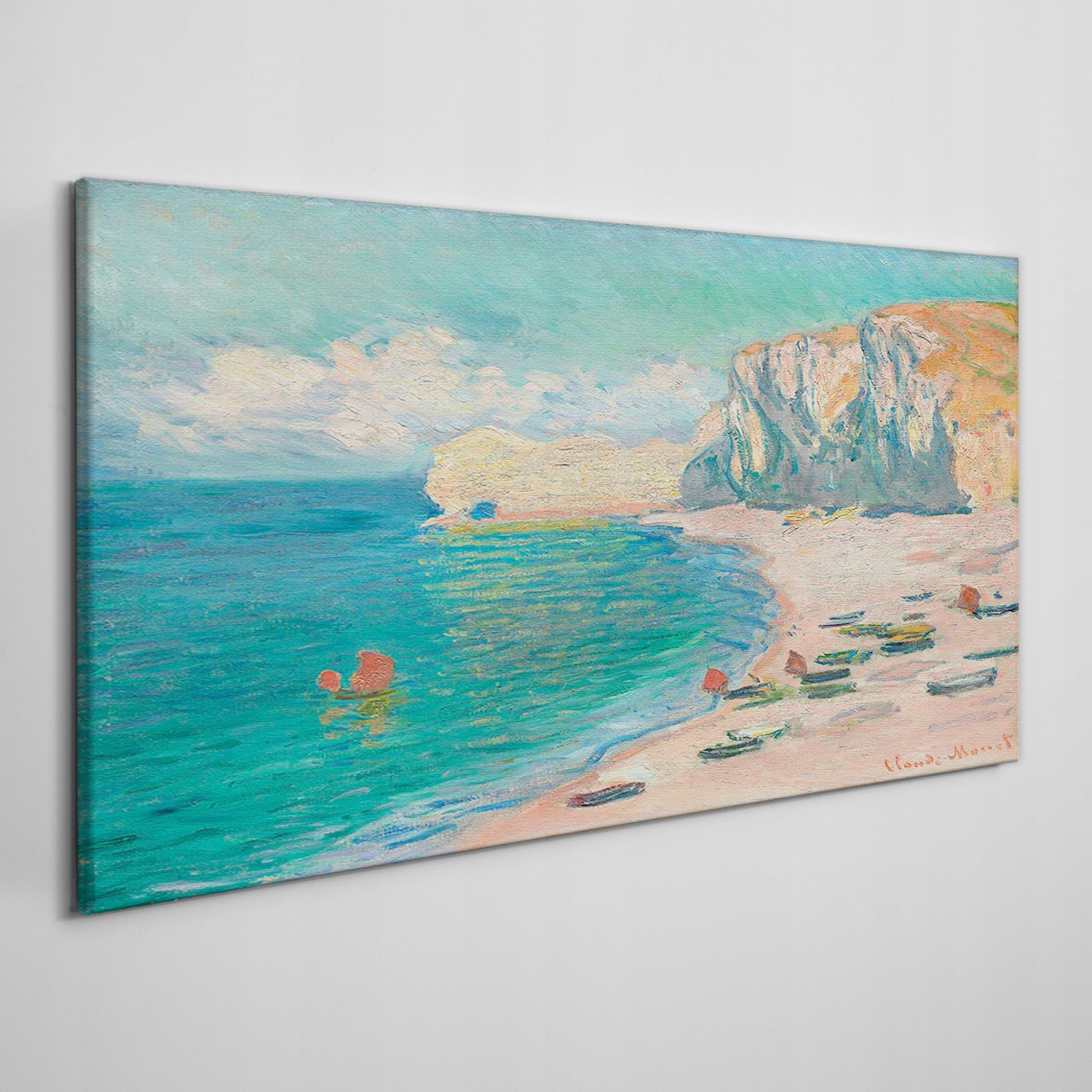 

Obraz płótno Plaża falaise d'amont Monet 100x50 cm