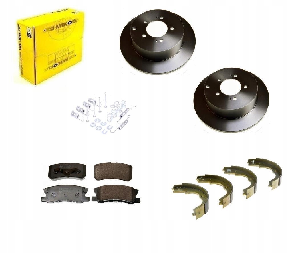 TARCZE KLOCKI SZCZĘKI CITROEN C-CROSSER 302MM TYŁ