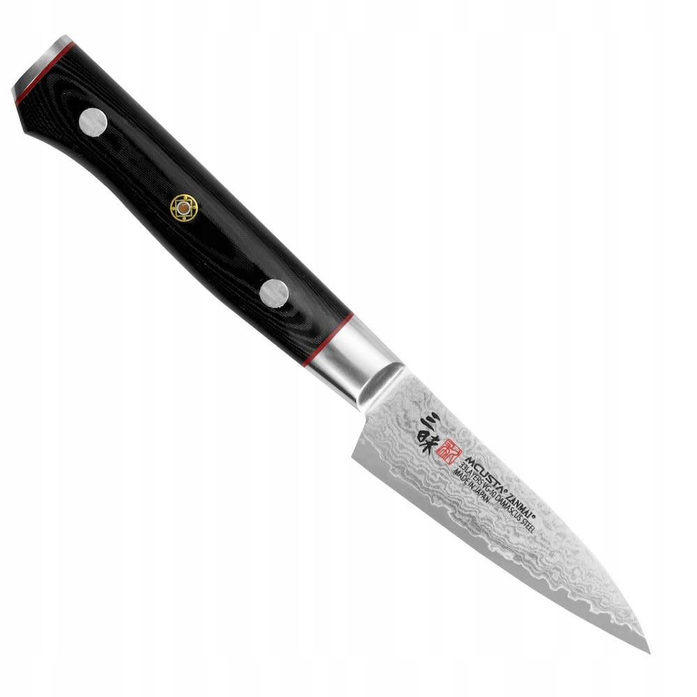 Mcusta Zanmai VG-10 Pro Zebra Japonský ostrý kuchynský nôž na lúpanie 9 cm
