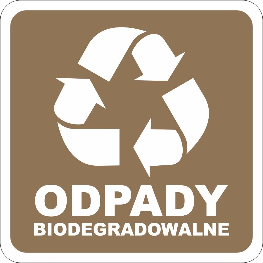 

Naklejka Odpady Bio segregacja odpadów 13cm