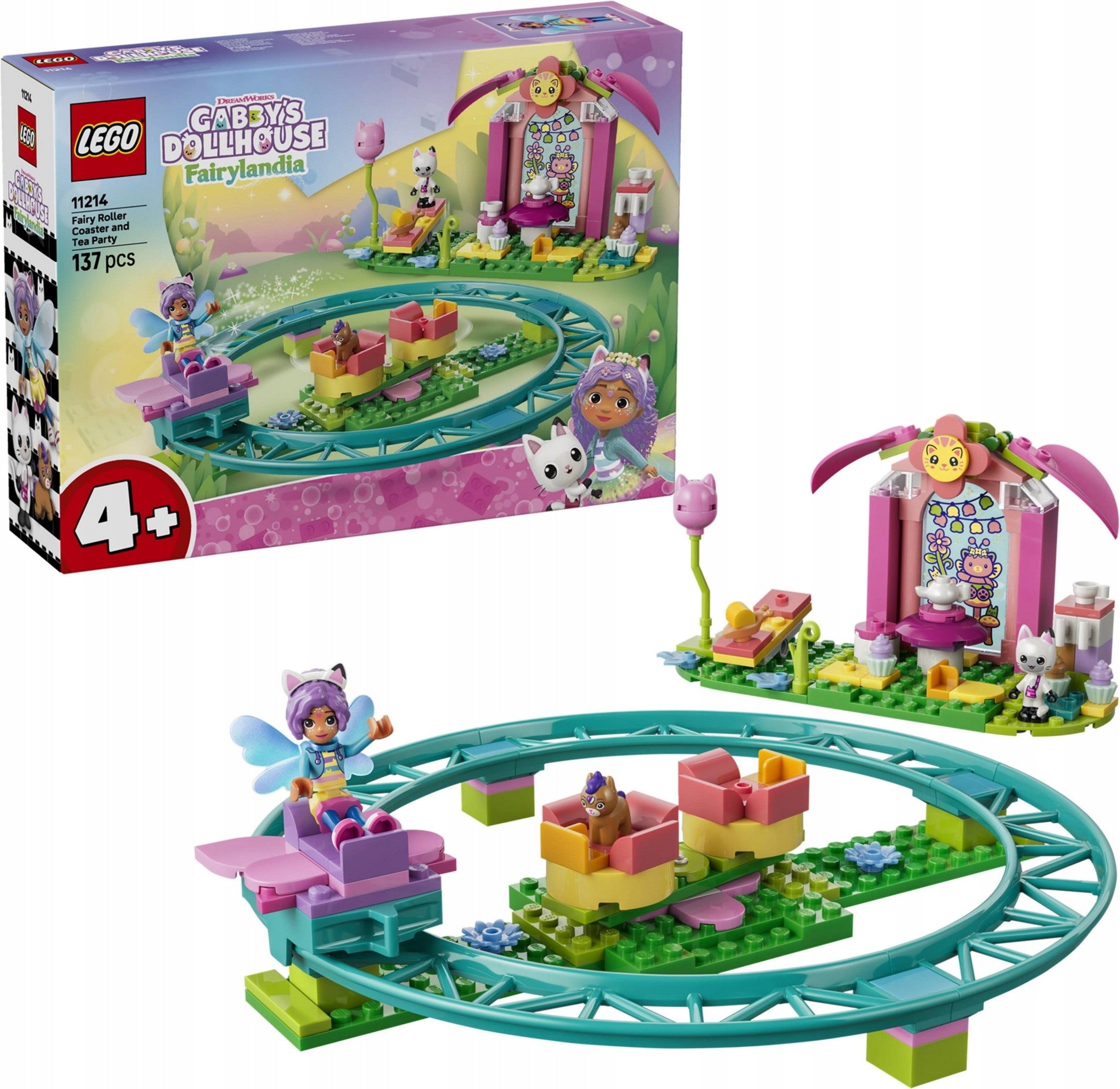 Lego Koci domek Gabi 11214 Wróżkowa kolejka górska i podwieczorek