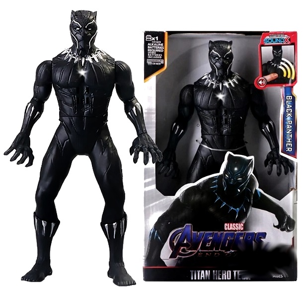 

Duża Figurka Czarna Pantera Led Dźwięk Avengers