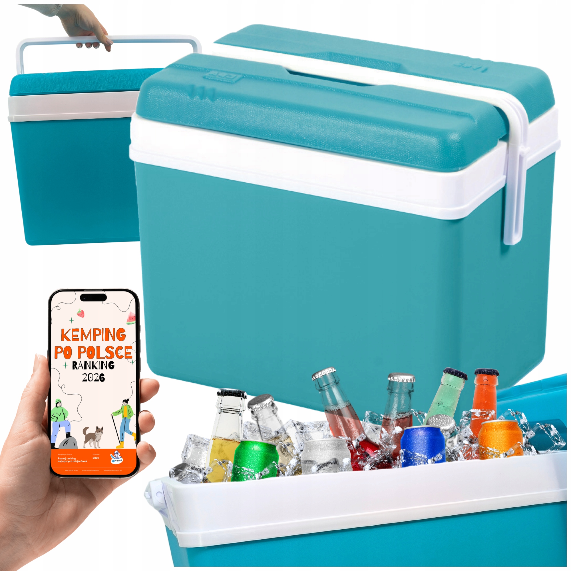 Lednička na mrazicí vložky 24L turistická do auta Kampera pro cestovní lodě