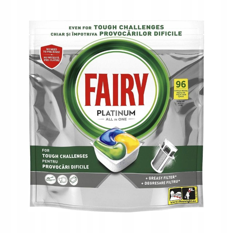 Levně Fairy Platinum tablety do myčky 96 kusů