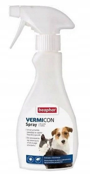 Beaphar Vermicon sprej pro psa a kočku proti blechám a klíšťatům 250 ml