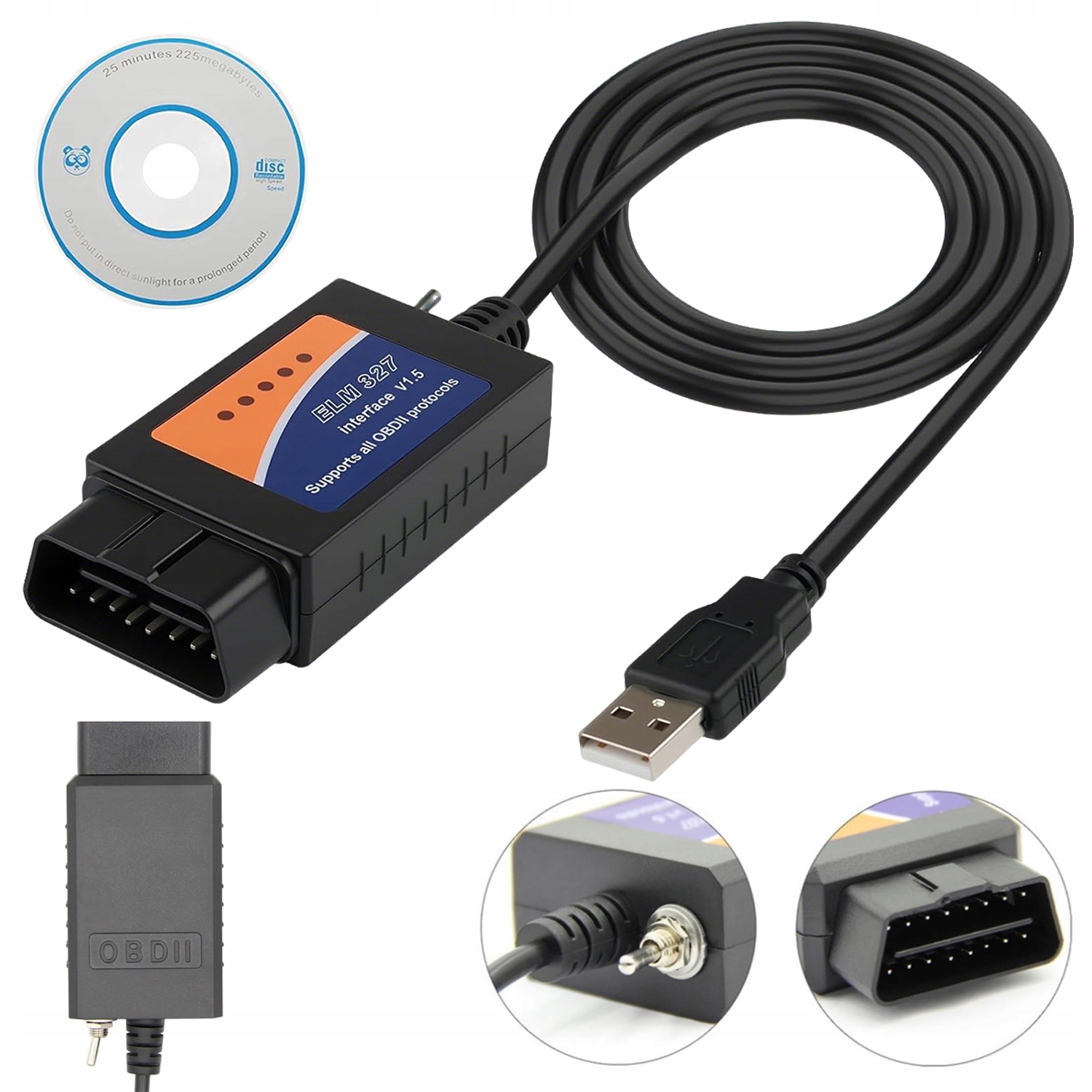 ELM327 FORScan Interfejs Diagnostyczny Ford OBD-2