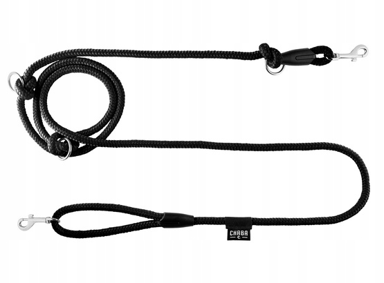 Levně Chaba Vodítko lanko nastavitelné 6mm x 138/260cm černé