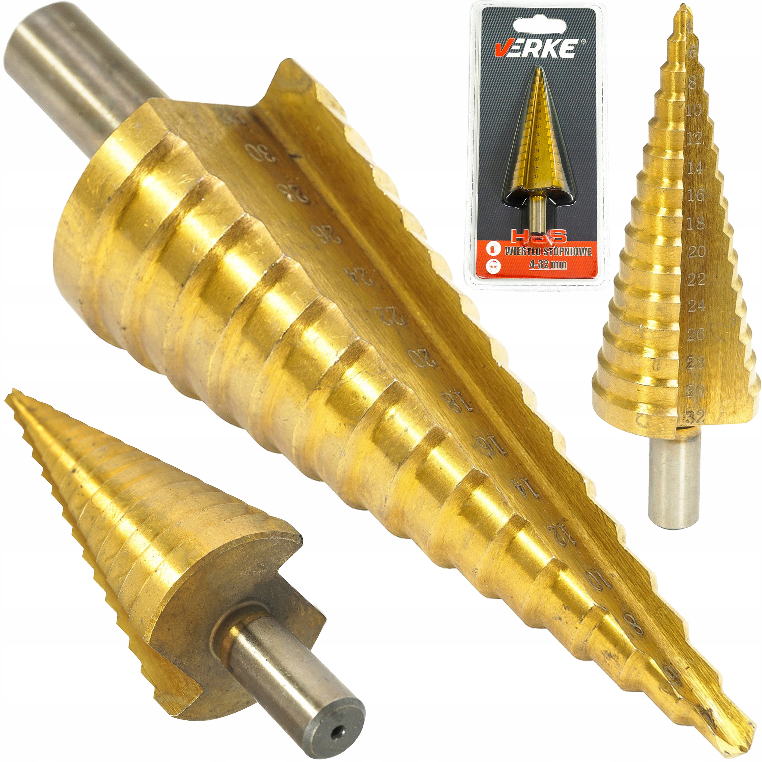 

Wiertło Stożkowe Stopniowe Hs Tytan 4-32mm Wiertła