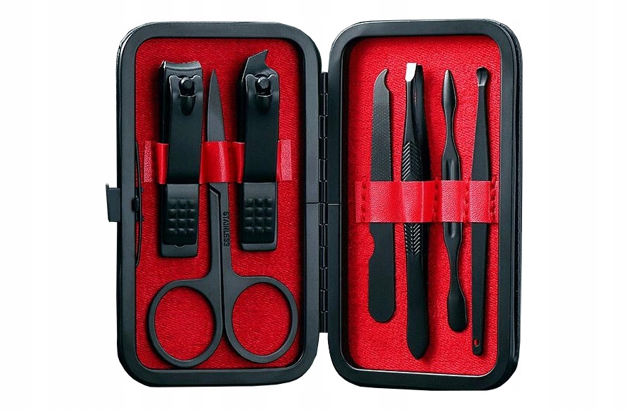 

Zestaw Do Manicure 7 El. Etui Nożyczki Obcinacz