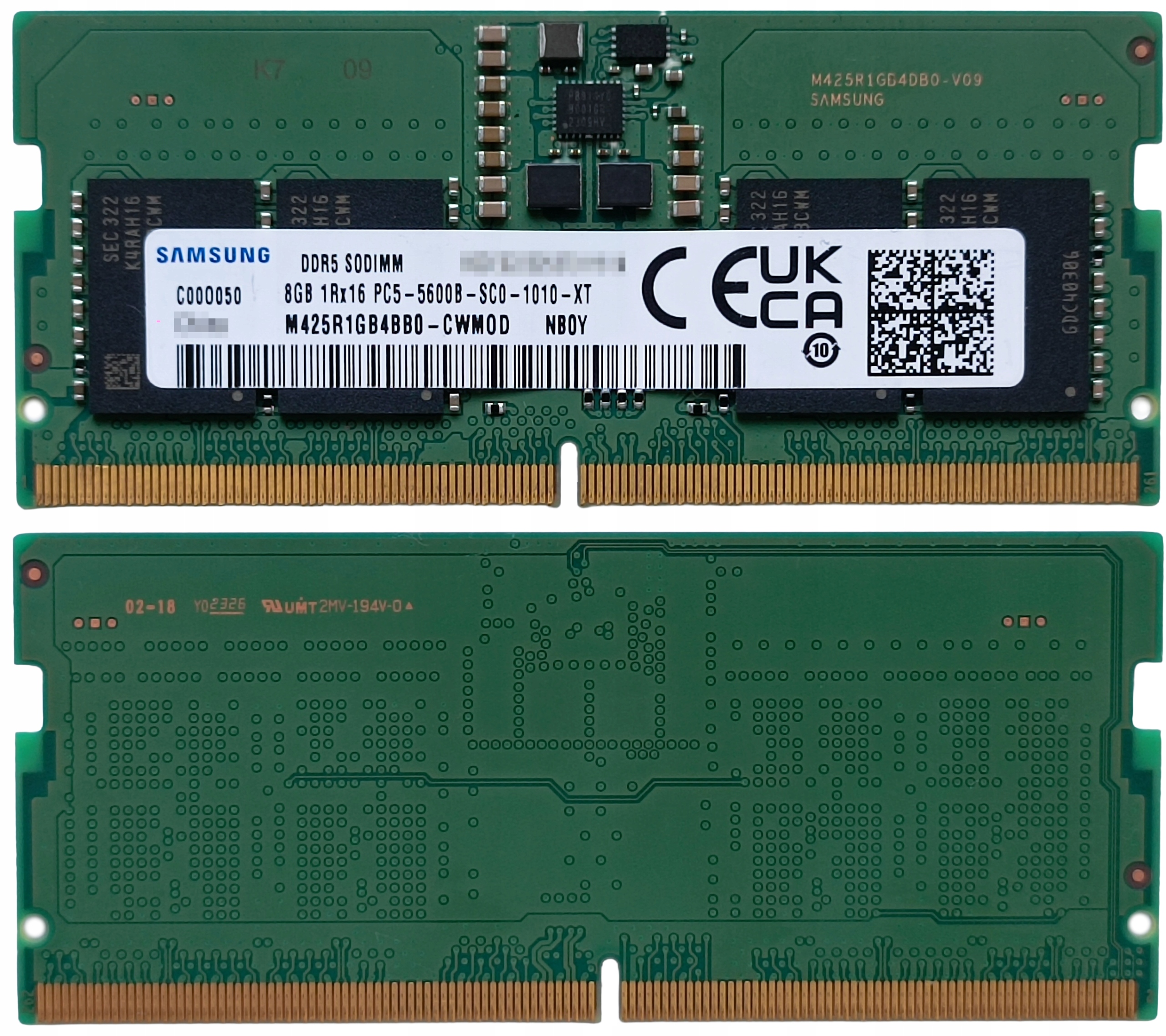 (n) 8GB 1*8GB Samsung DDR5 5600MHz 1,1V M425R1GB4BB0-CWMOD