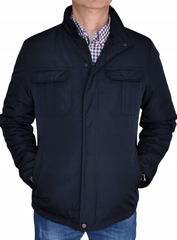 Pánská bunda podzimní jarní přechodová jednoduchá M Černá Grafitová