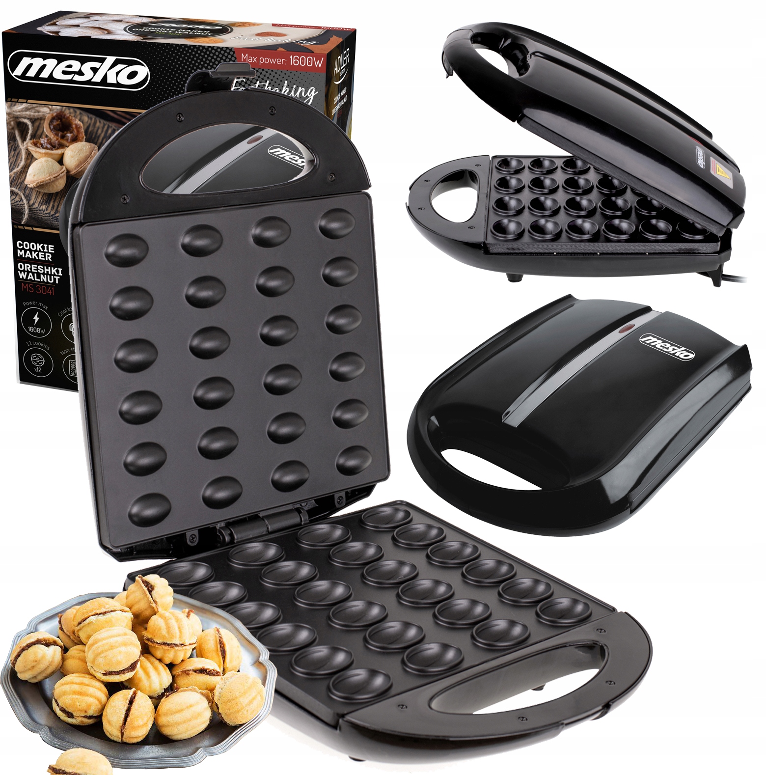 OPIEKACZ DO ORZESZKÓW ORZESZKI FORMA CIASTEK 24SZT