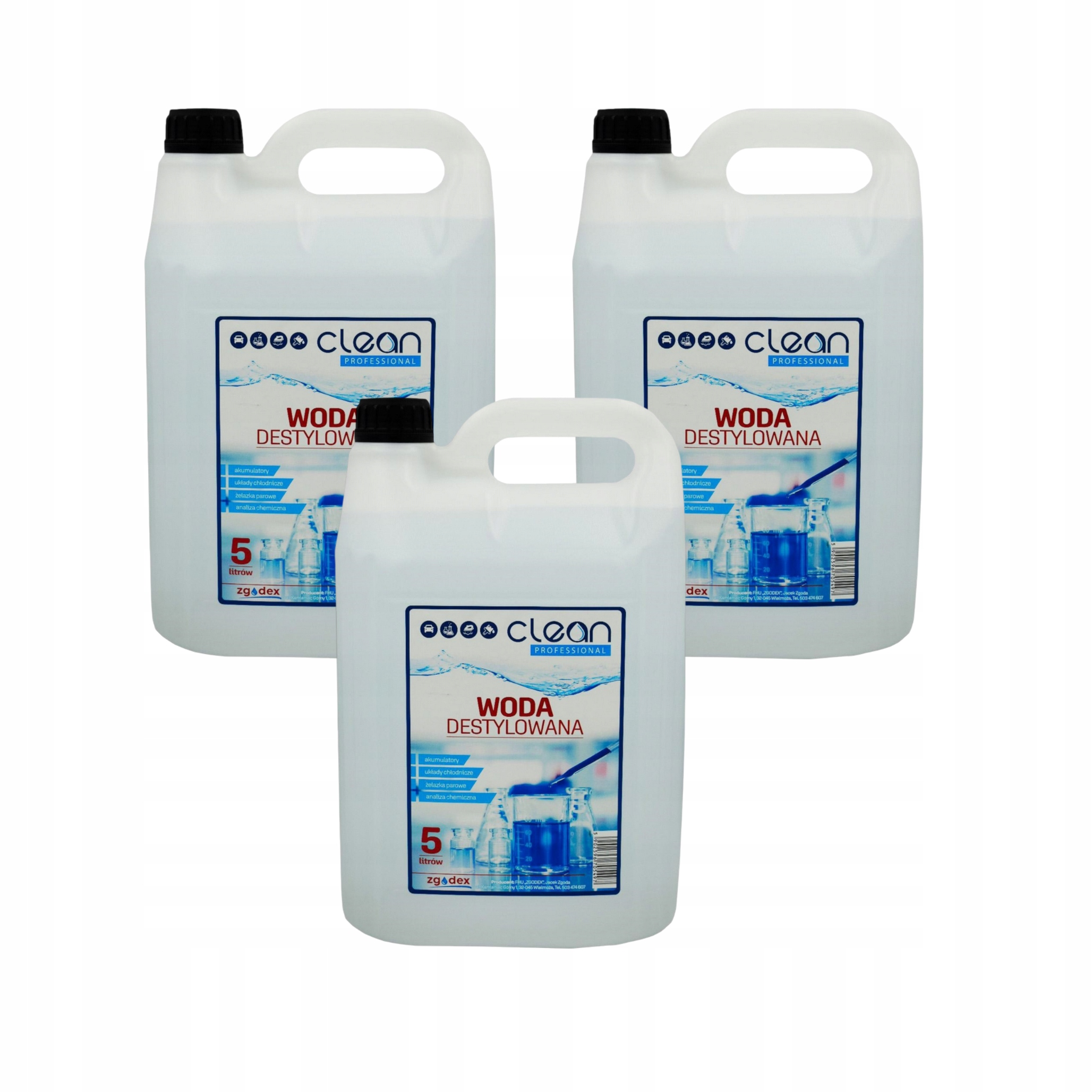 Woda destylowana Zgodex Clean professional 5L uniwersalna