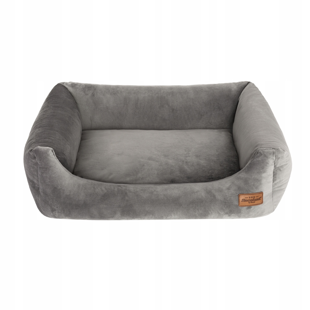 Recobed Kanapa Welurove Szary legowisko dla psa rozmiar S 65x50 cm