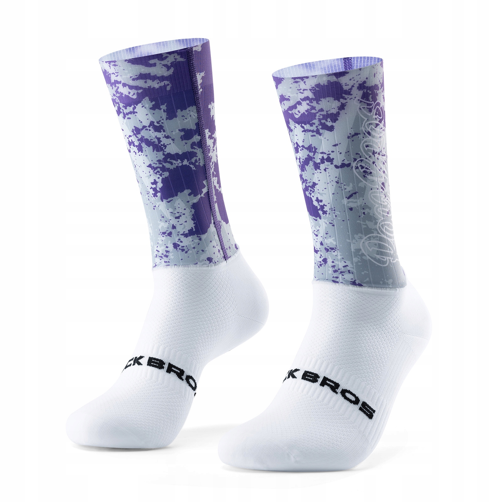 Rockbros Skarpety Rowerowe sportowe Unisex Oddychające elastyczne fioletowe