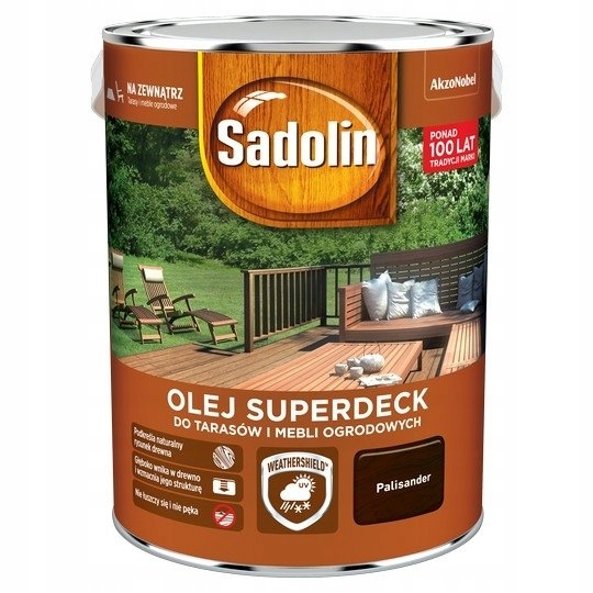 

Sadolin Superdeck olej 5L Palisander 95 tarasów