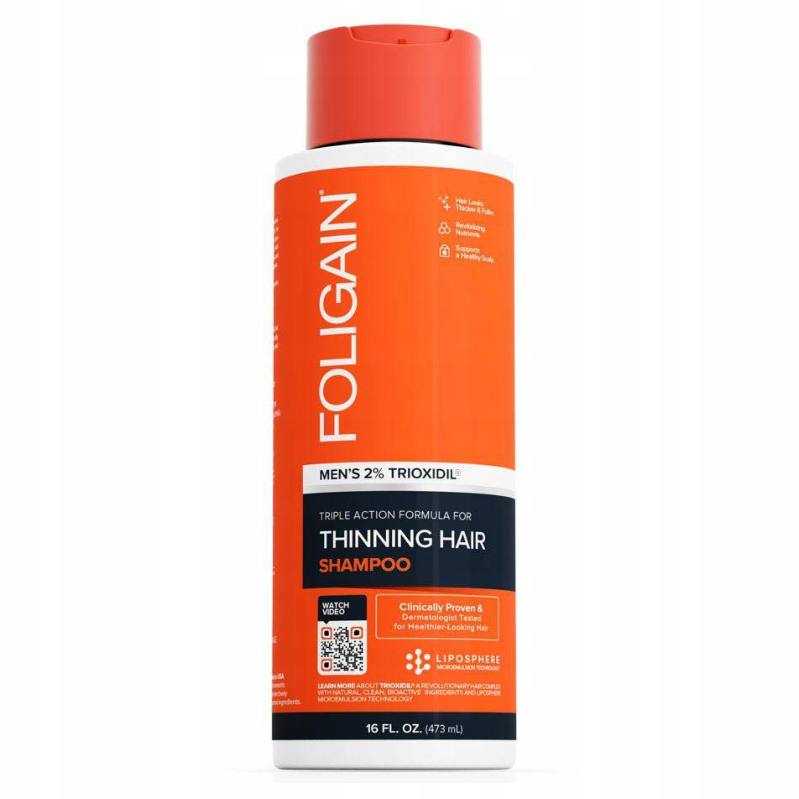Foligain Szampon Przeciw Wypadaniu i na Porost Włosów 2% Trioxidil 473ml