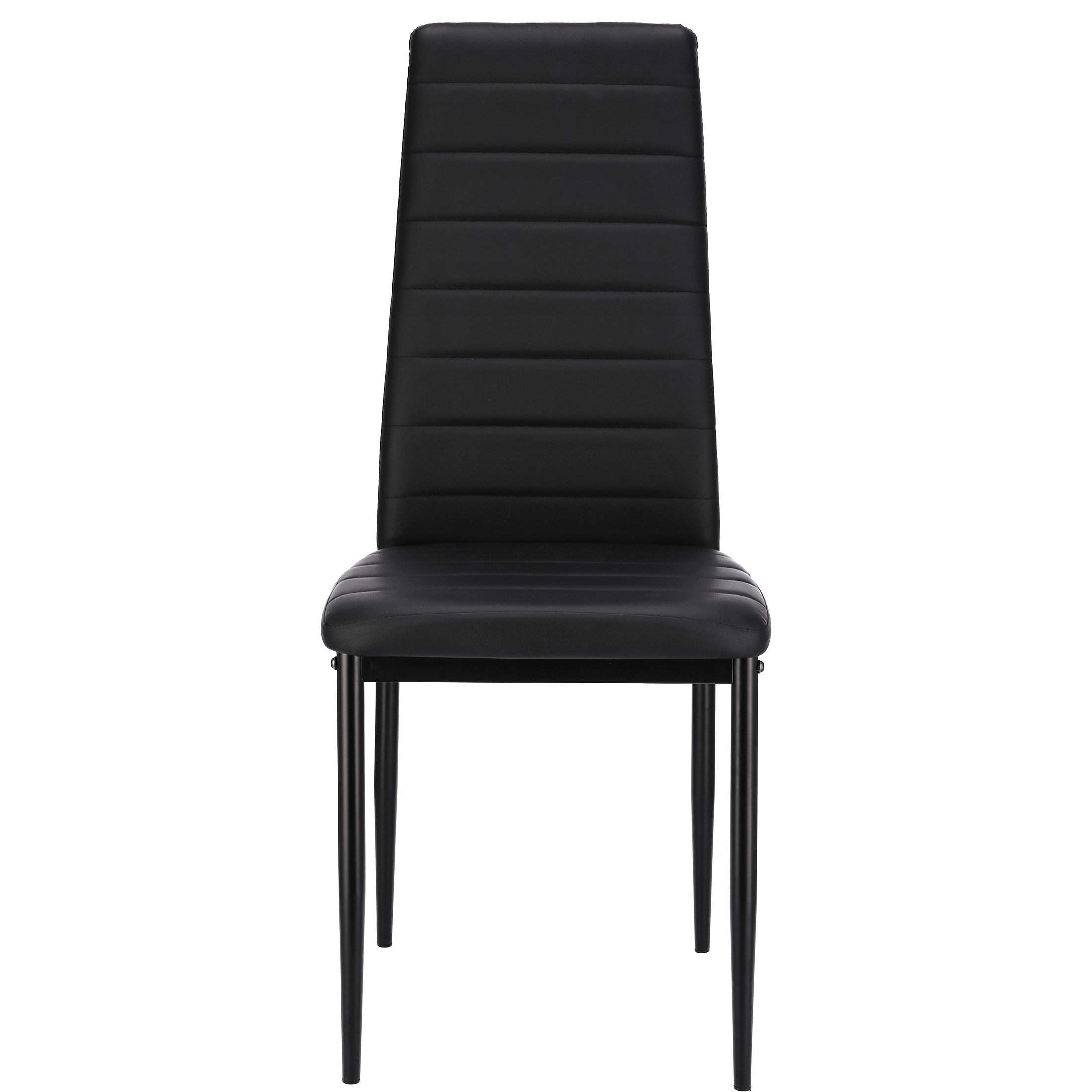 6 x KRZESŁO do kuchni jadalni salonu NOWOCZESNE tapicerowane czarne JUMI Model Verum