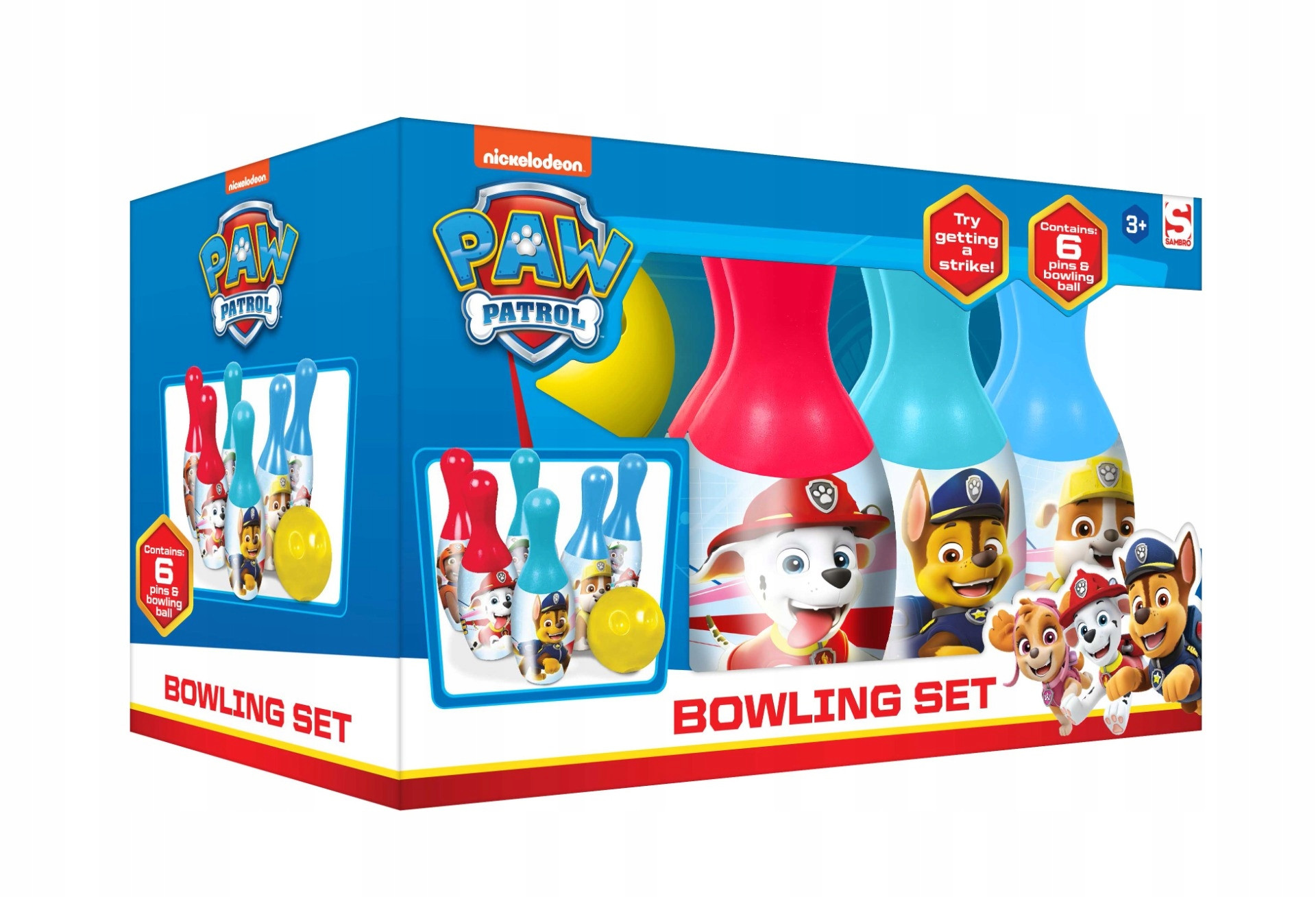 Kręgle PSI PATROL dla Dzieci ZESTAW Niebieski Szerokość produktu 31 cm