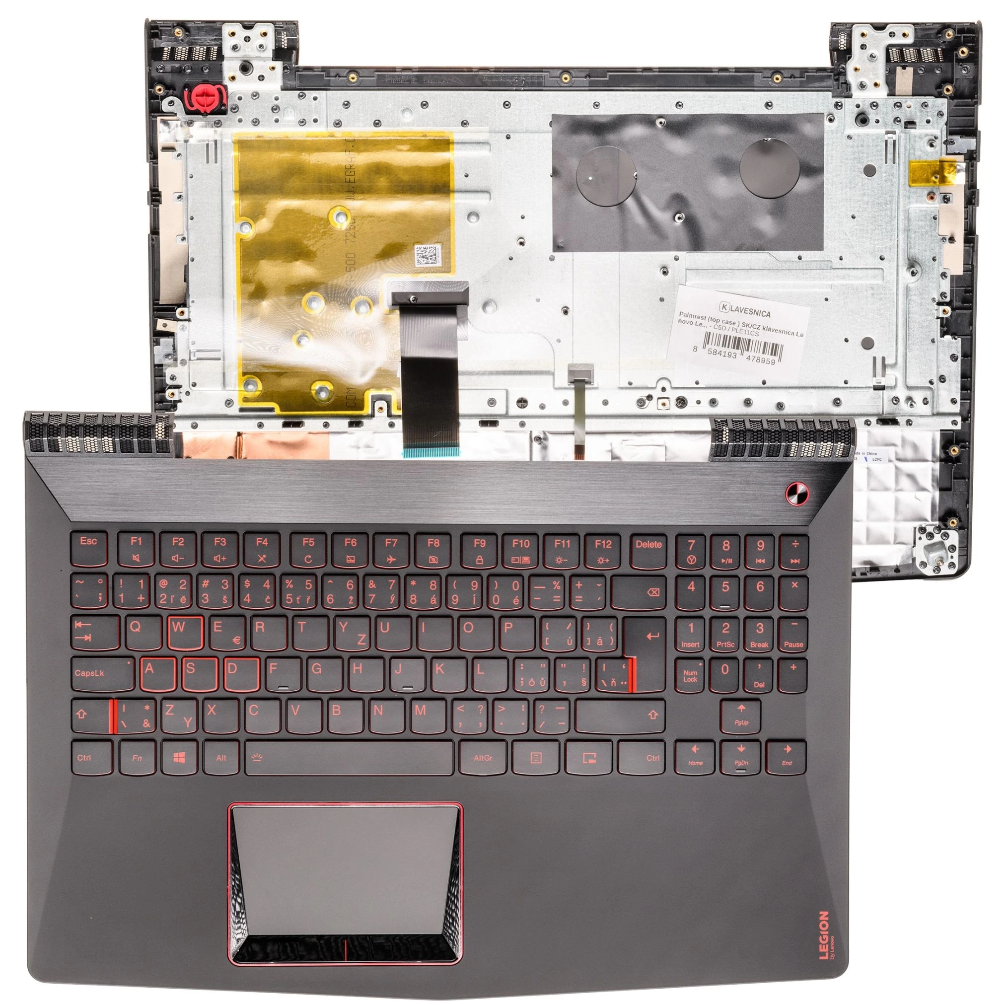 Palmrest (top case Sk/cz klávesnica Lenovo Legion 520-15IKBN Y520-15IKB