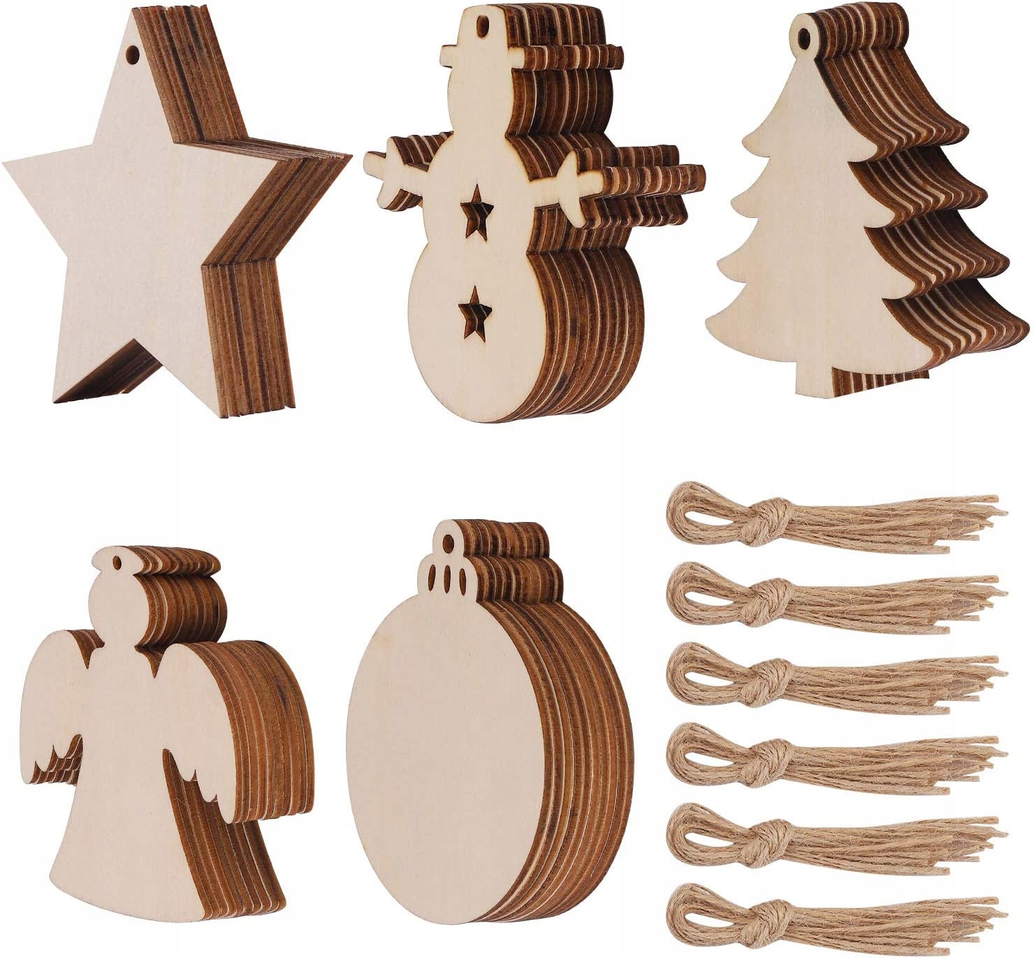 

Ozdoby Świąteczne MIX Do Zawieszenia Eko 15szt 8cm