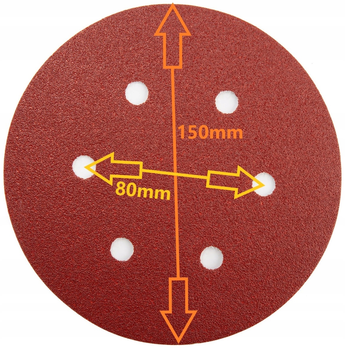 100szt PAPIER ŚCIERNY RZEP KRĄŻEK DYSK 150mm P320 Marka TurboTools