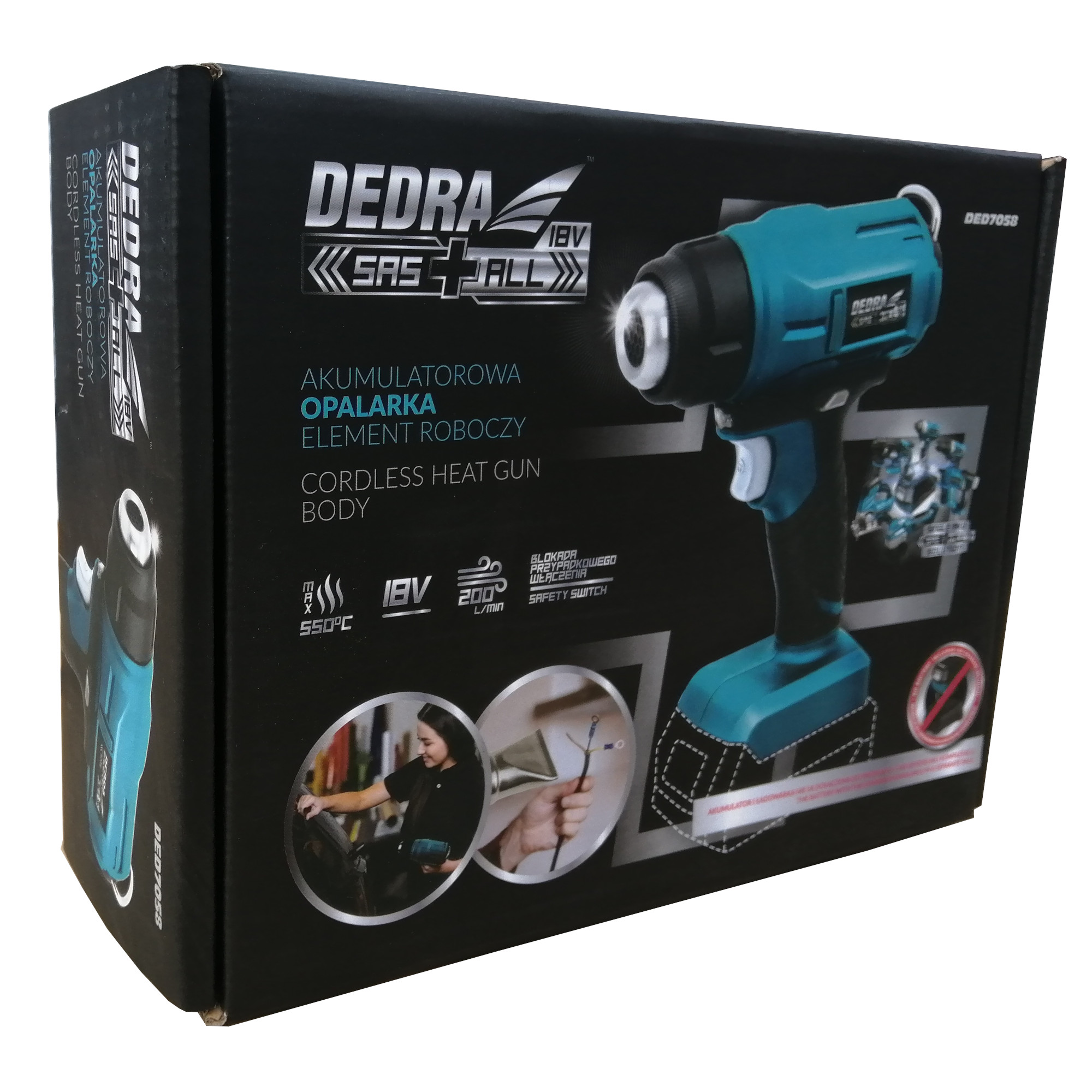 OPALARKA AKUMULATOROWA SAS+ALL + AKU 2x2AH + ŁADOWARKA Marka Dedra