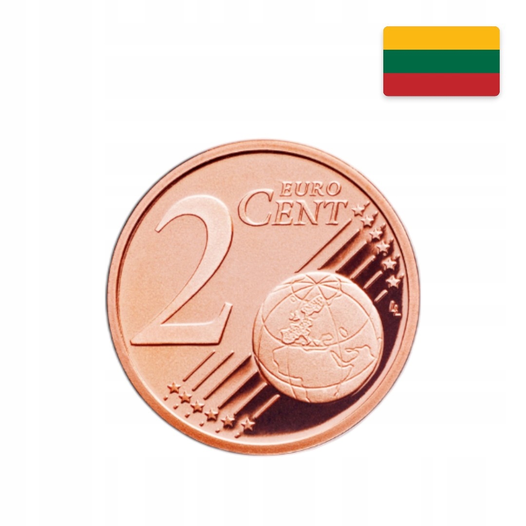 Moneta – Litwa – 2 eurocenty – 2017 – UNC