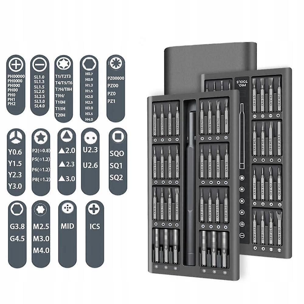 ZESTAW ŚRUBOKRĘTÓW WKRĘTAKÓW NARZĘDZI PRECYZYJNYCH TORX 63W1 METALOWE ETUI Stan opakowania oryginalne