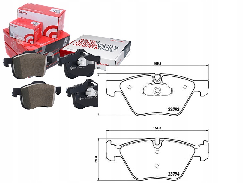 Brembo Brzdové Destičky Bmw 5 E60 03-10