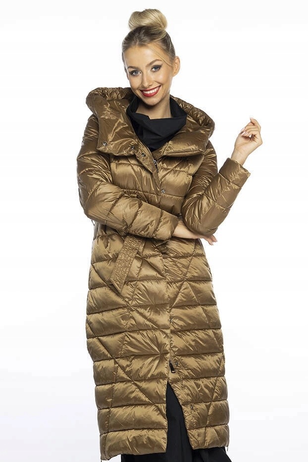 Pikovaný Kabát Pásek AG1-J9069 Zlatý Bronz XL (42)