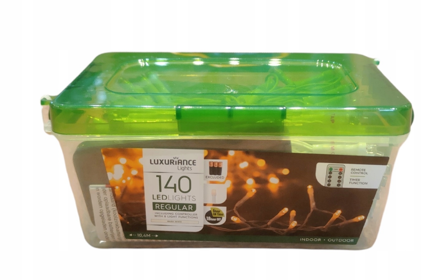

Lampki Led Zewnętrzne Wew 140LED Ciepłe Na Baterie