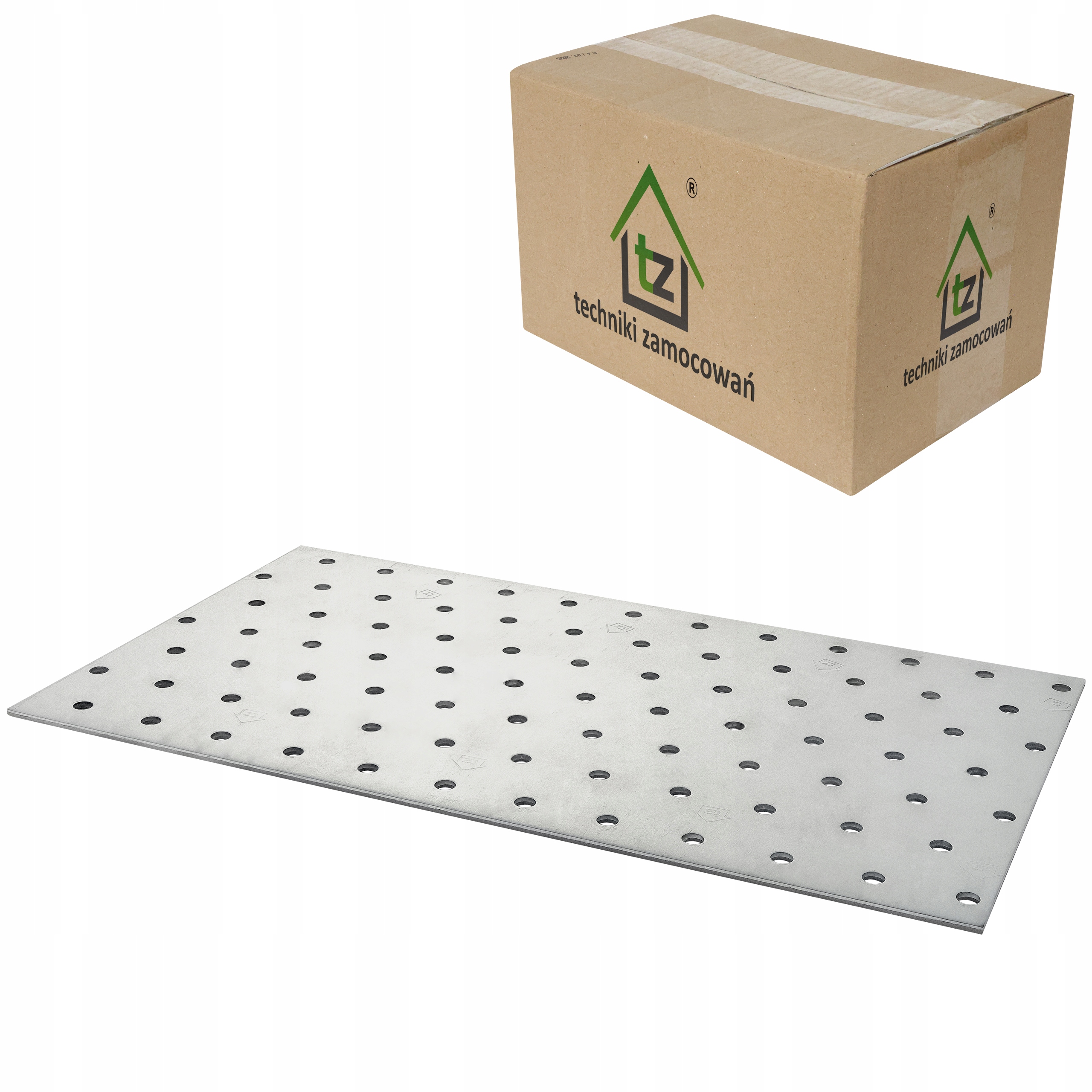 Perforované dosky 140 x 300 x 2 mm 25 ks Ploché tesárske spojky PP50