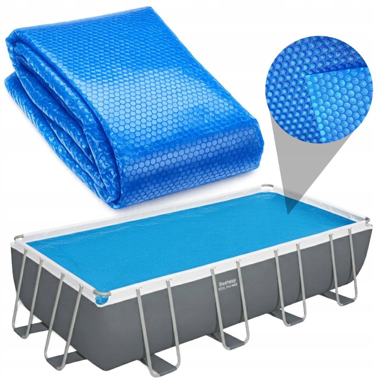 Krycí Plachta Solární fólie Bestway Power Steel 412 x 201 cm