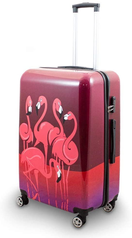 ZESTAW KOMPLET NOWOCZESNYCH WALIZEK 3D PODRÓŻNYCH M L XL WALIZKI FLAMINGO Marka inna