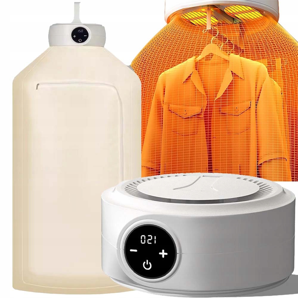 Levně Elektrická A Přenosná Sušák Na Prádlo Mini Skládací 600 W S Časovačem