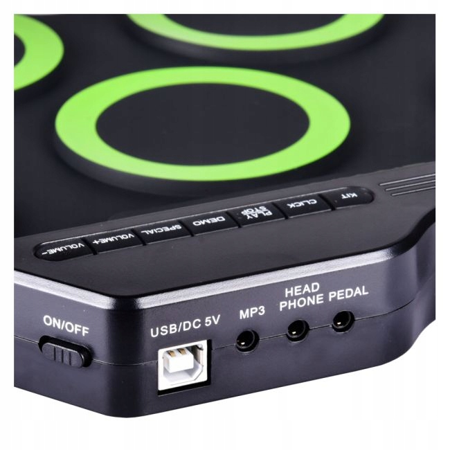 NN ROLL UP DRUM PAD ZWIJANA PERKUSJA ELEKTRONICZA USB MP3 SILIKONOWA ZESTAW Marka DNA